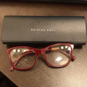 Burberry glasses red frame
